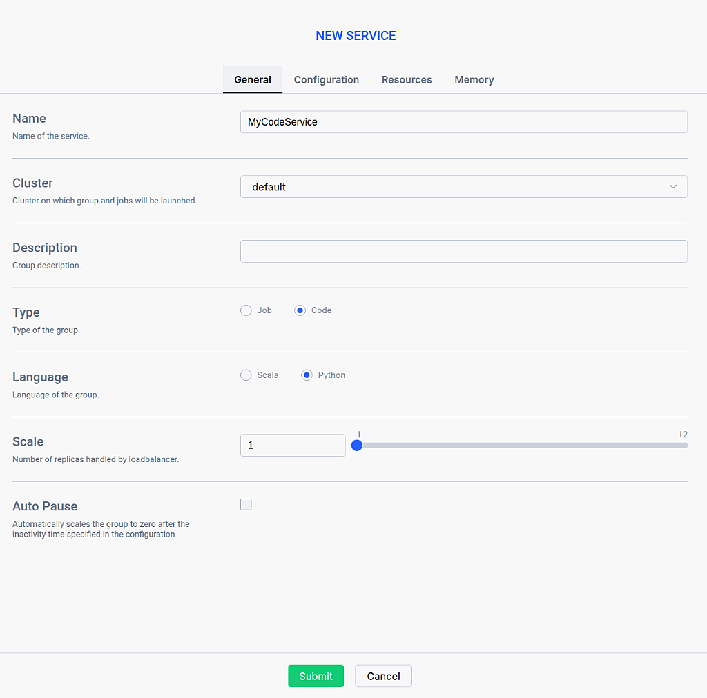 Creating an Interactive Spark Service
