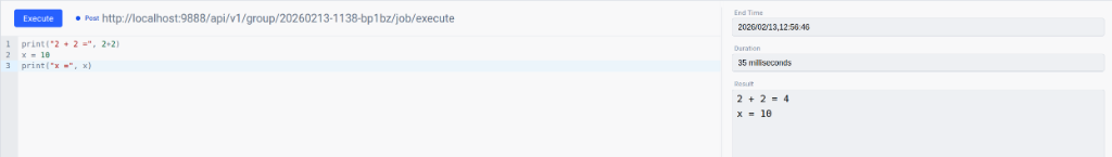 Interactive Result Example